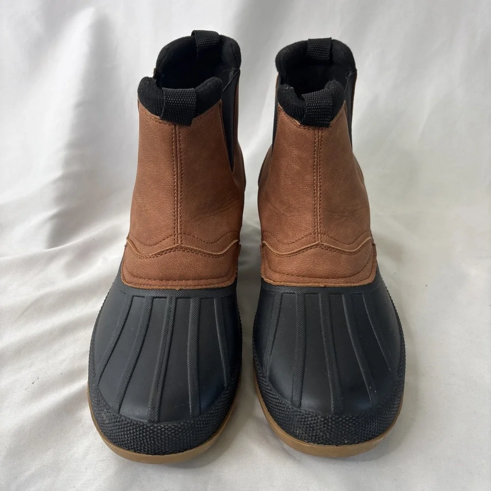 Khombu Baker‎ Lodge Chelsea Mens Waterproof Boots Size 11M Tan & Black Outdoors